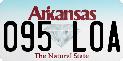 AR license plate 095LOA