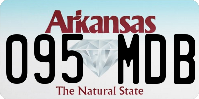 AR license plate 095MDB