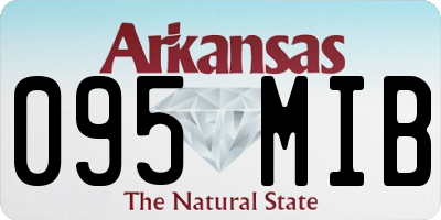 AR license plate 095MIB