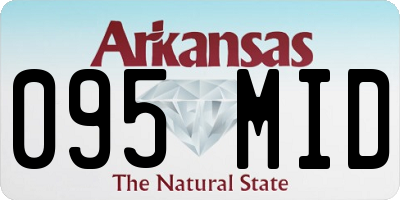 AR license plate 095MID