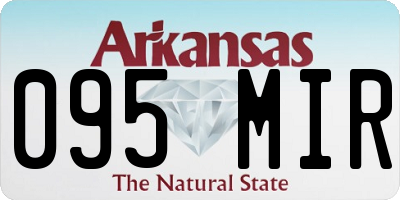 AR license plate 095MIR