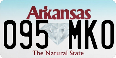 AR license plate 095MKO