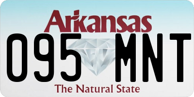 AR license plate 095MNT