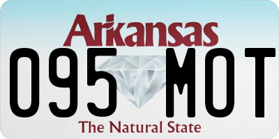 AR license plate 095MOT