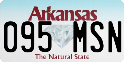 AR license plate 095MSN