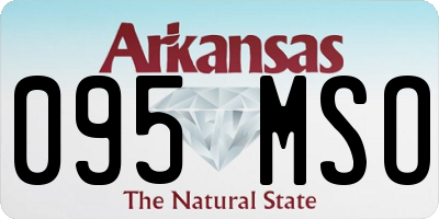 AR license plate 095MSO