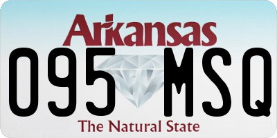 AR license plate 095MSQ