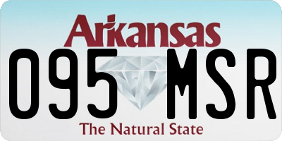 AR license plate 095MSR