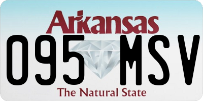 AR license plate 095MSV