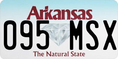 AR license plate 095MSX