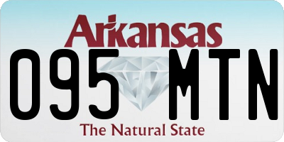 AR license plate 095MTN