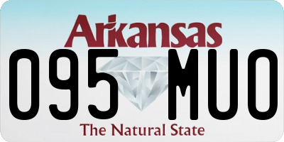 AR license plate 095MUO