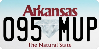 AR license plate 095MUP