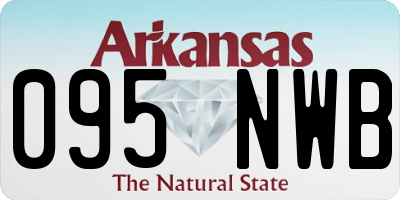 AR license plate 095NWB