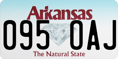 AR license plate 095OAJ