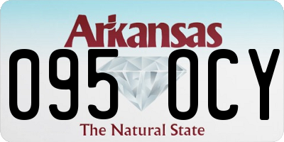 AR license plate 095OCY