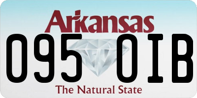 AR license plate 095OIB
