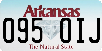 AR license plate 095OIJ