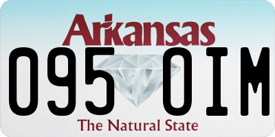 AR license plate 095OIM