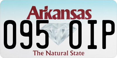 AR license plate 095OIP