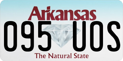 AR license plate 095UOS