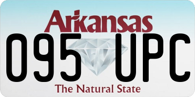 AR license plate 095UPC