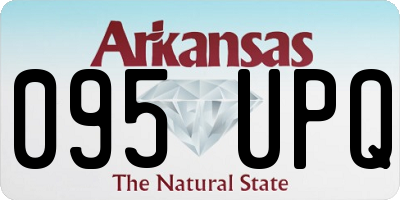 AR license plate 095UPQ