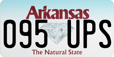 AR license plate 095UPS
