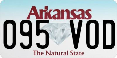 AR license plate 095VOD
