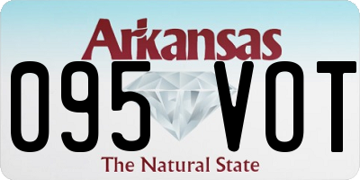 AR license plate 095VOT