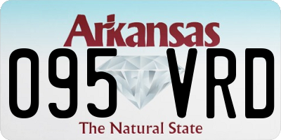 AR license plate 095VRD