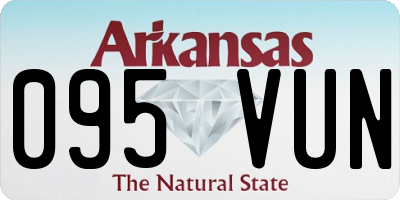 AR license plate 095VUN