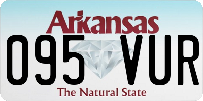 AR license plate 095VUR