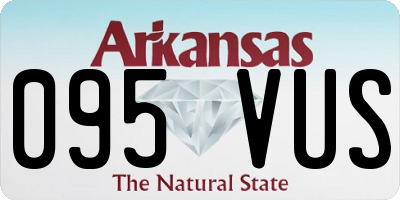 AR license plate 095VUS
