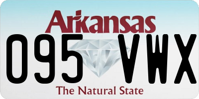 AR license plate 095VWX
