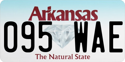 AR license plate 095WAE