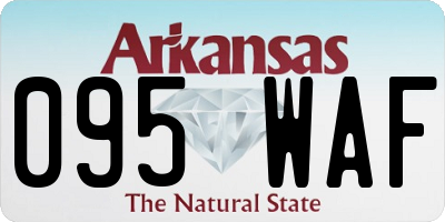 AR license plate 095WAF