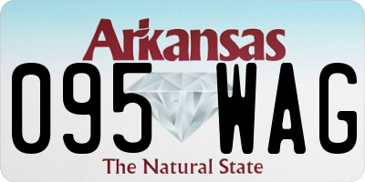 AR license plate 095WAG