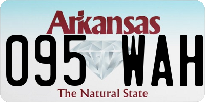 AR license plate 095WAH