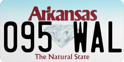 AR license plate 095WAL