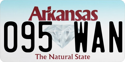 AR license plate 095WAN