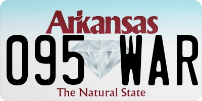 AR license plate 095WAR