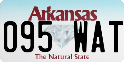 AR license plate 095WAT
