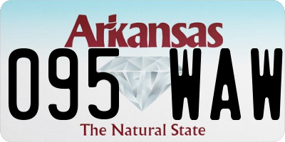 AR license plate 095WAW