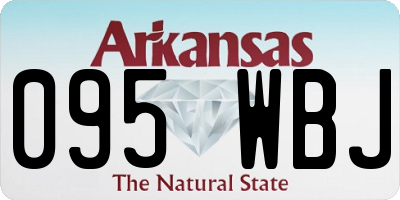 AR license plate 095WBJ