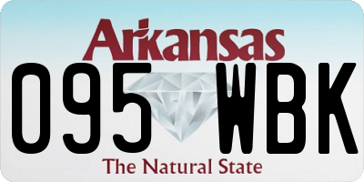 AR license plate 095WBK