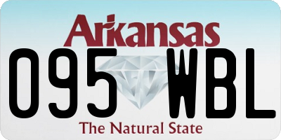 AR license plate 095WBL