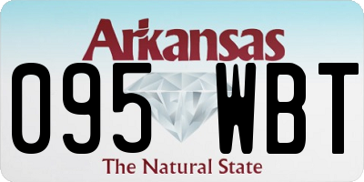 AR license plate 095WBT