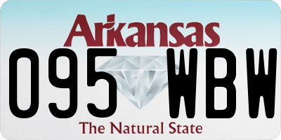 AR license plate 095WBW