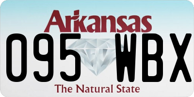 AR license plate 095WBX